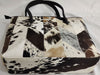 Natural Cowhide Patchwork Bag