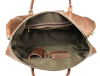 Genuine Leather Luggage Carryon Bag