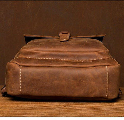 Genuine Leather Office Backpack Bag