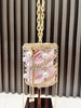 Women's Cage Evening Bag with Rhinestone Chain
