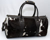 Hair On Cowhide Tricolor Weekender Bag