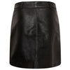 black leather mini skirt tailor made