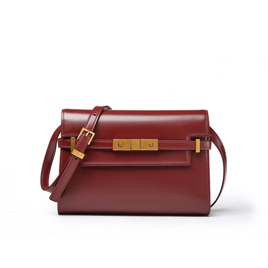 leather underarm baguette bag