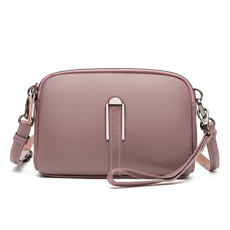 Genuine Leather Mini Crossbody Bag for Women