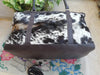 Spotted Cowhide Leather Weekender Bag