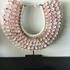 Papua pink sea shell necklace