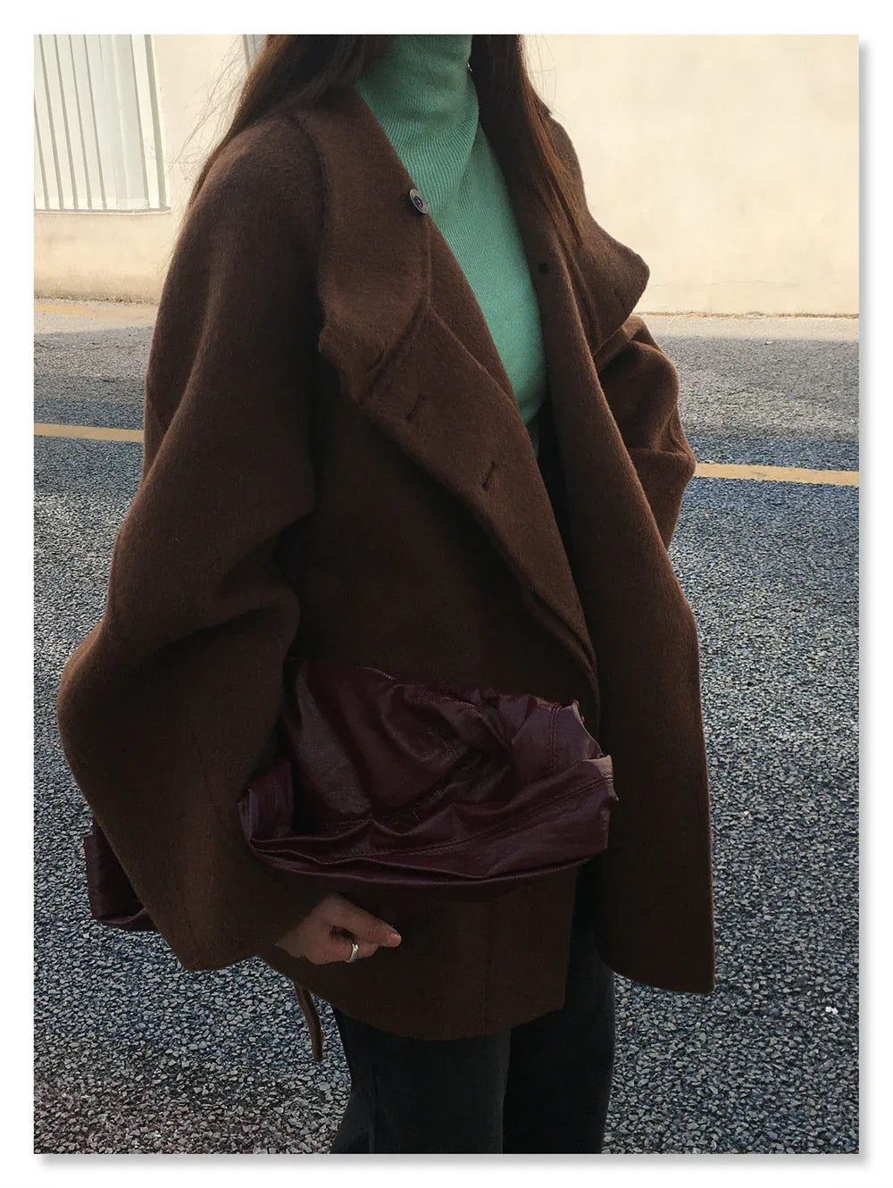 Women’s Maillard Stand-Collar Wool Coat