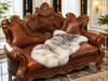 Genuine Sheepskin Throw for Sofa, Bedside and Living Room Decor