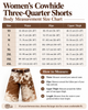 Women’s Cowhide Shorts Hair On Hide Western Long Style