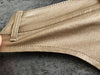 Gold shorts with low rise metallic faux leather fit