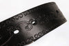 Embossed Genuine Leather Western Belt with Antique Buckle