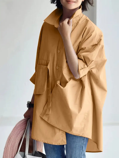 Oversized Leisure Daily Long Sleeve Shirt