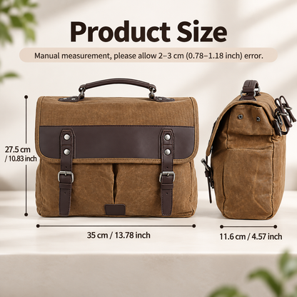 Canvas Bike Bag with Waxed 600D Fabric for Motorcycles
