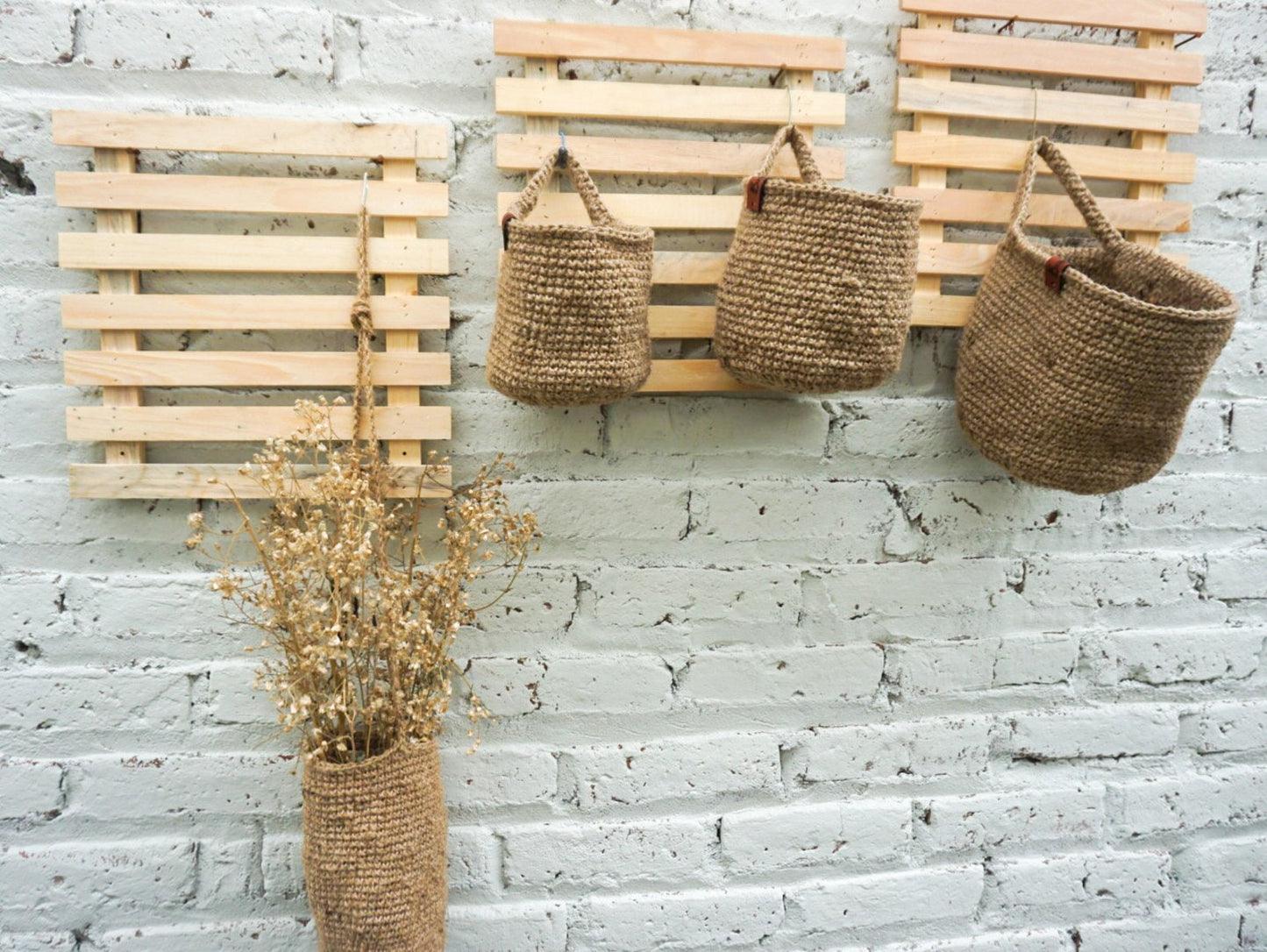 Jute Indoor Planter Hanging Basket