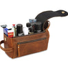 mens leather toiletry bag