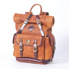 Genuine Leather Backpack Men Women Office Laptop Rucksack