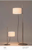 Spanish Designer Adjustable Floor Lamp with Fabric Shade