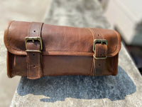 Real Leather Motorcycle Front Storage Bag