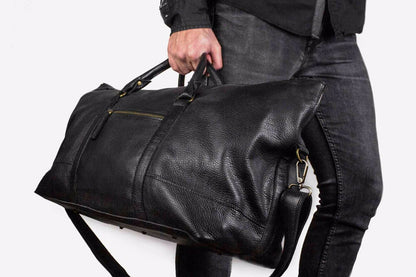 Travel Duffel Leather Weekender Bag