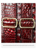 Women’s Designer Genuine Leather Crocodile Pattern Backpack