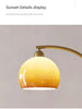 French Antique Floor Lamp Sunset Gradient Glass Standing Light