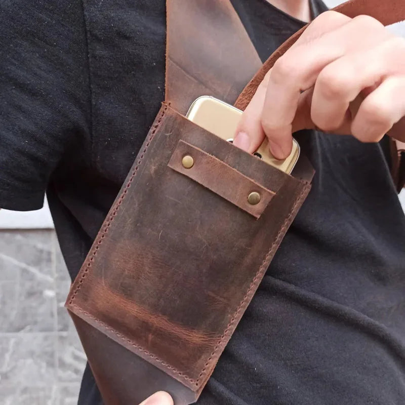 Genuine Leather Double Pocket Holster