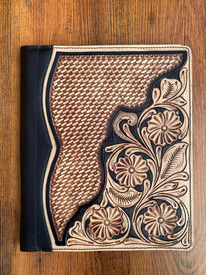 Tooled Leather Portfolio Cover Engraved