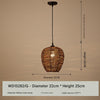 Bamboo woven pendant ceiling light shade 4 110V-120V For US CA