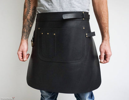 Half Waist Real Leather Apron