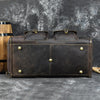 Full Grain Leather Garment Duffle Bag with shoe Compartment