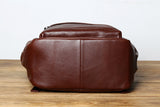 Retro Style Leather Backpack Rucksack