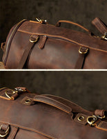 Versatile Cowhide Leather Travel Bag