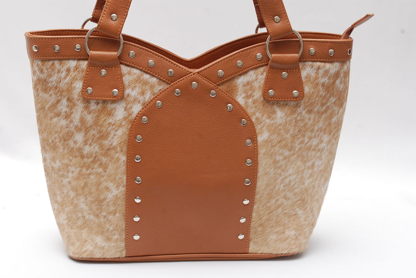 Light Speckled Cowhide Shoulder Purse