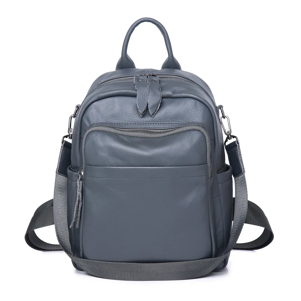 Designer genuine leather travel backpacks for women 2