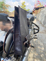 Real Vintage Leather Black Saddlebag