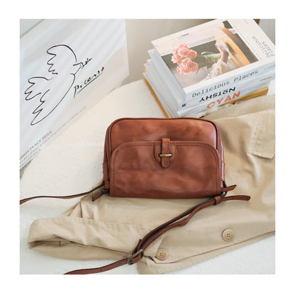 genuine leather women crossbody sling bag