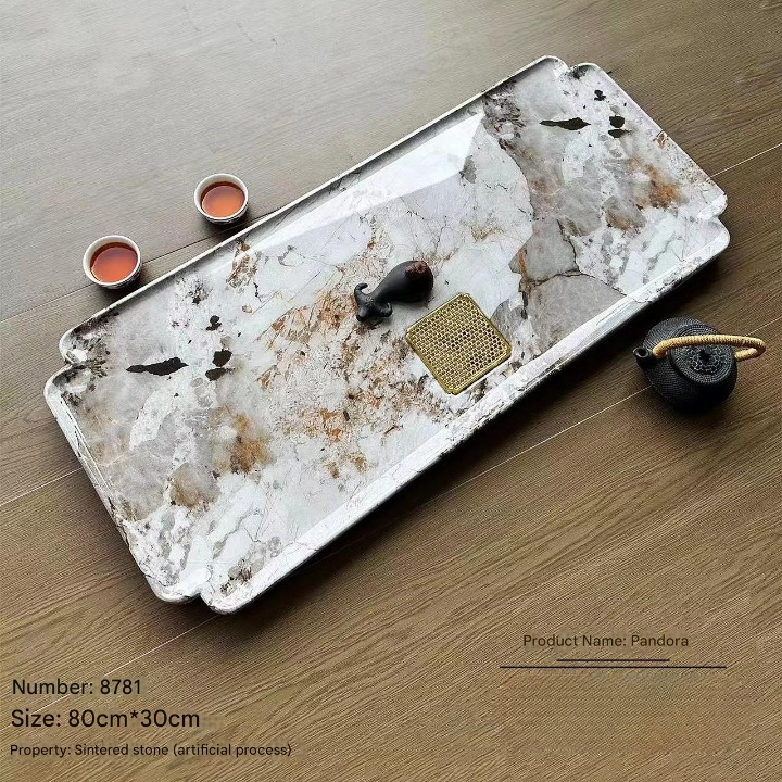Luxury Stone Tea Tray for Modern Tea Table Setups