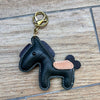 Leather horse keychain cute pony bag charm gift accessory 3