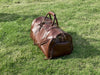 Genuine leather holdall luggage bag