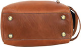 Genuine Brown Leather Men Travel Organizer Kit