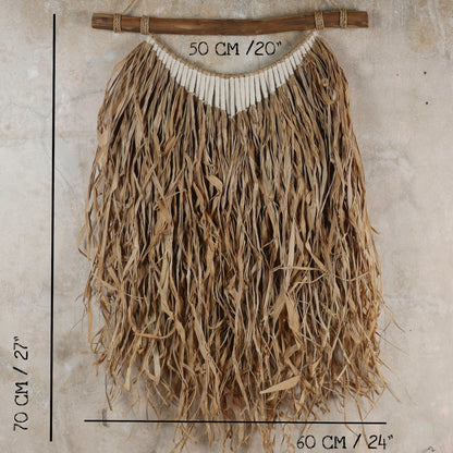 The Tali Putih Raffia And String Wall Hanging