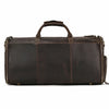 Leather Duffle Garment Bag with Shoe Pocket