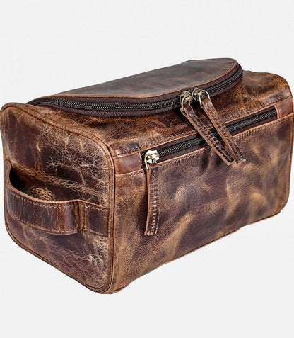 leather toiletry bag men