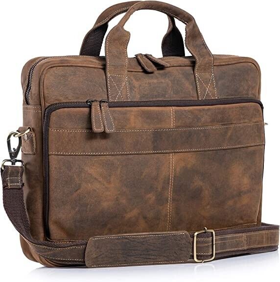 Leather briefcases Laptop Messenger Bags