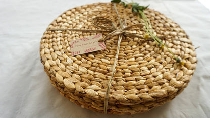 Water hyacinth wicker large placemats