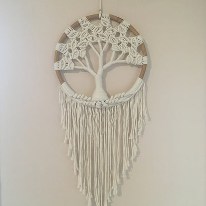 Tree of life macrame wall hanging dreamcatcher