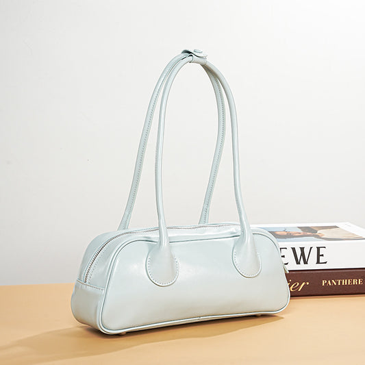 leather underarm shoulder baguette bag