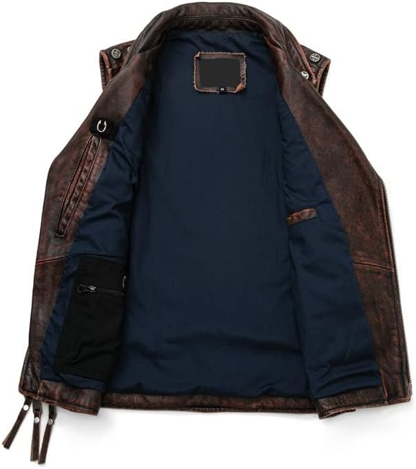 Men's Motorcycle Leather Vest