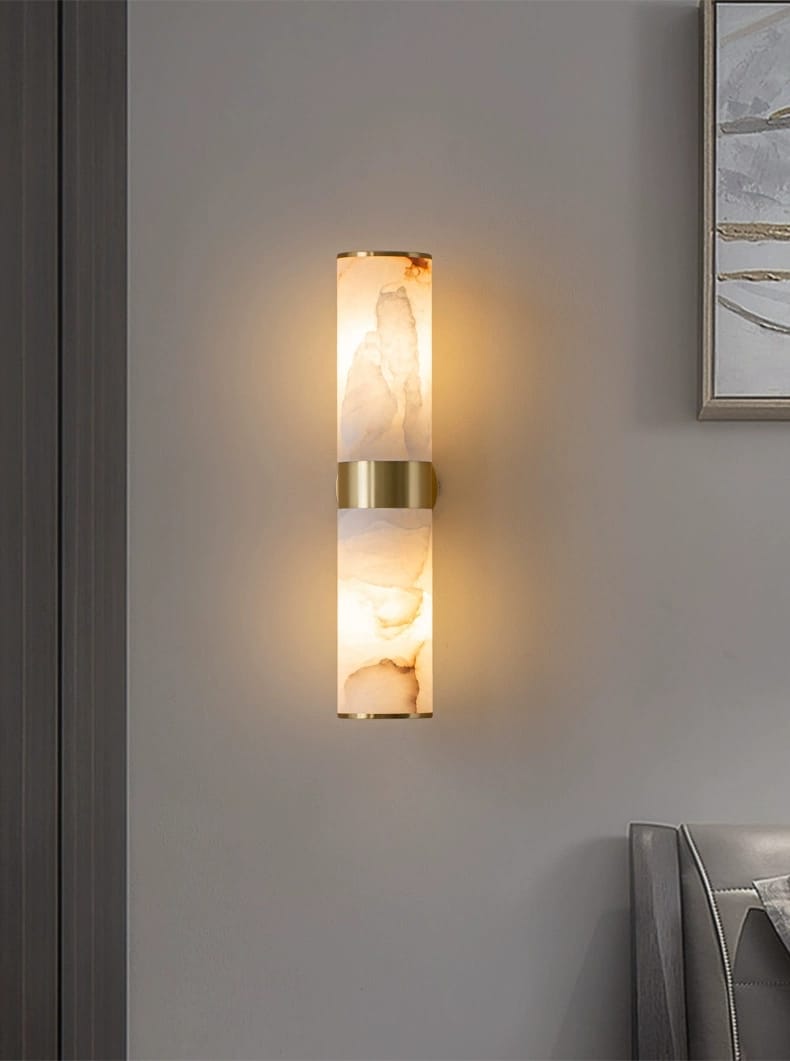 Marble Lamp Spanish Marble Solid Copper Wall Sconce