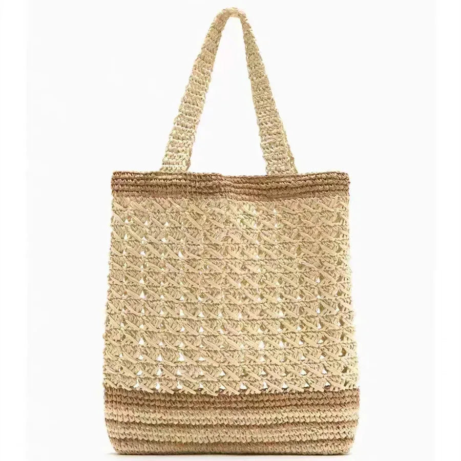 Straw shopper bag sale beach summers Beige
